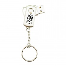 Metal Body 1 GB USB Flash Drive with Key Chain